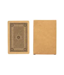 Mazzo di carte da gioco da 54 carte, in scatola singola, in carta riciclata