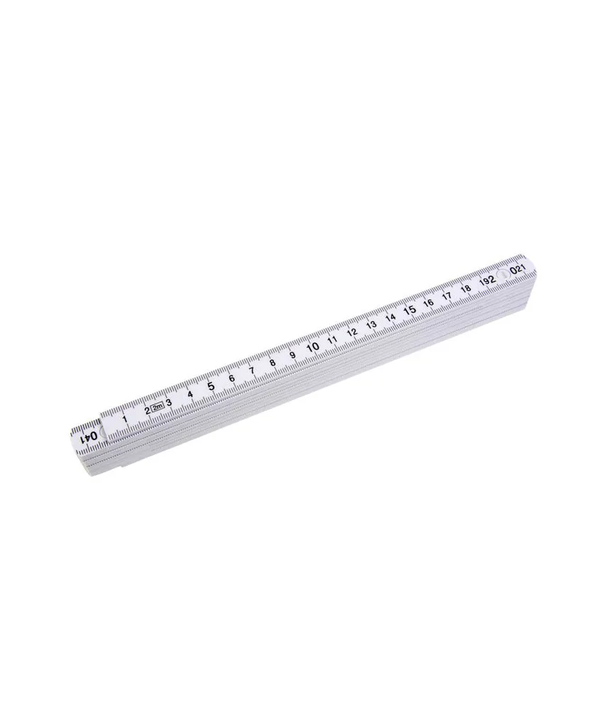 50 pezzi Metro pieghevole snodabile in plastica, lunghezza 2 mt con 10 maglie in PS