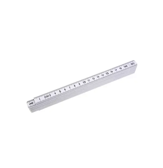 Metro pieghevole snodabile in plastica, lunghezza 2 mt con 10 maglie in PS