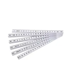 Metro pieghevole snodabile in plastica, lunghezza 2 mt con 10 maglie in PS