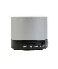 Mini altoparlante Bluetooth V 3.0 cilindrico in metallo con microfono