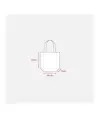Mini borsa in juta con manici e inserti colorati Handle