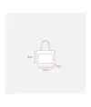 Mini borsa in juta con tasca e manici in cotone Handle