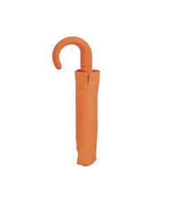 Mini ombrello automatico con manico curvo gommato e astuccio in tinta