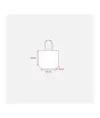 Mini shopper in TNT laminato metallizzata, manici corti e soffietto Handle