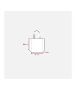 Mini shopper in TNT laminato metallizzata, manici corti e soffietto Handle