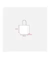 Mini shopper in TNT laminato metallizzata, manici corti e soffietto Handle