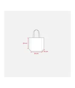 Mini shopper in TNT laminato metallizzata, manici corti e soffietto Handle