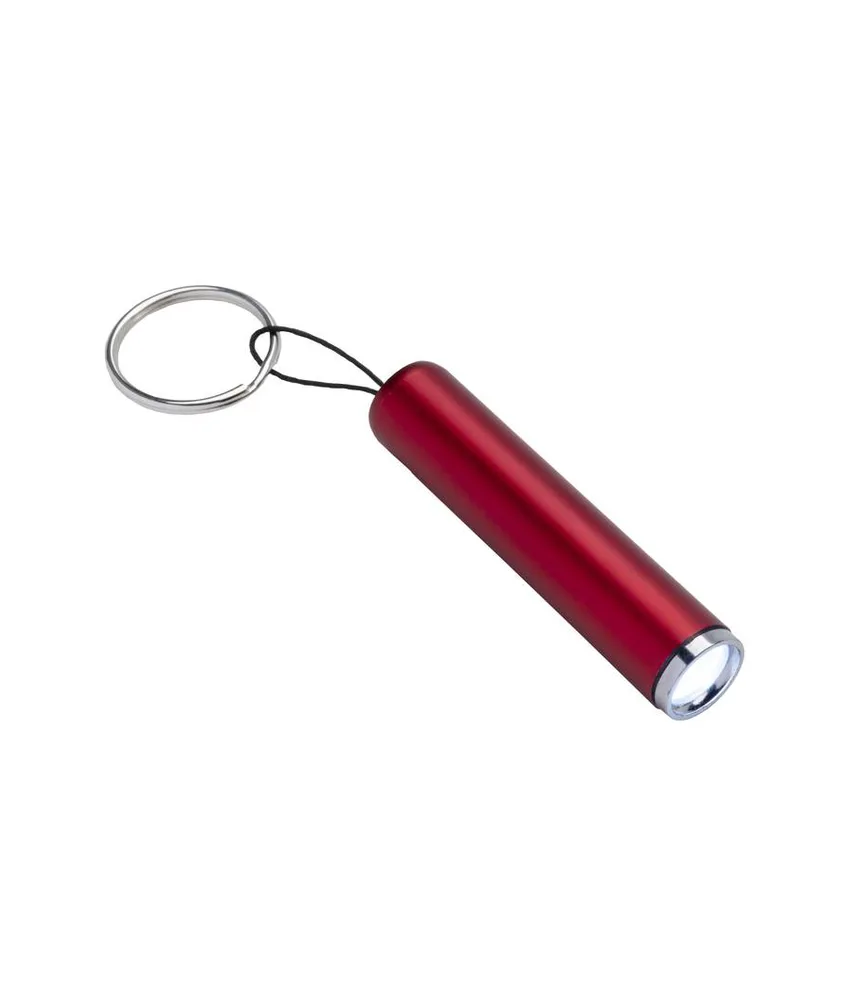 50 pezzi Mini torcia plastica con luce Led per incisione laser ed anello portachiavi