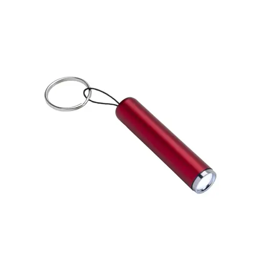 Mini torcia plastica con luce Led per incisione laser ed anello portachiavi