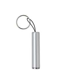 Mini torcia plastica con luce Led per incisione laser ed anello portachiavi