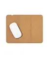 Mousepad e supporto per cellulare in sughero, con caricabatterie wireless