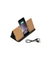 Mousepad e supporto per cellulare in sughero, con caricabatterie wireless