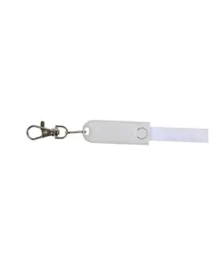 Nastro da collo con moschettone con funzione di cavo di ricarica con prese Micro-USB/Light