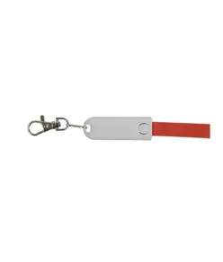 Nastro da collo con moschettone con funzione di cavo di ricarica con prese Micro-USB/Light