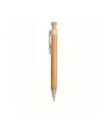Penna a scatto in bamboo, paglia di grano (50%) e PP (50%)