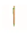 Penna a scatto in bamboo, paglia di grano (50%) e PP (50%)