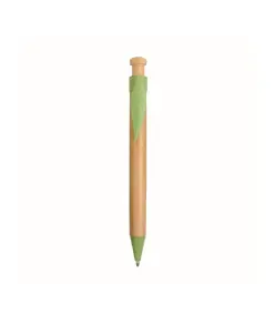 Penna a scatto in bamboo, paglia di grano (50%) e PP (50%)