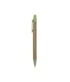 Penna a scatto  in carta riciclata con dettagli  in  paglia di grano (50%) PP (50%)