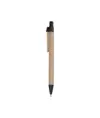 Penna a scatto, in cartoncino, con clip in legno