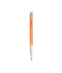 Penna a scatto, in plastica ABS, con impugnatura gommata e clip trasparente