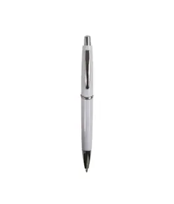 Penna a scatto in plastica ABS, fusto colorato e clip in metallo, refill jumbo