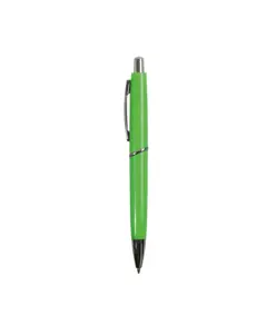 Penna a scatto in plastica ABS, fusto colorato e clip in metallo, refill jumbo