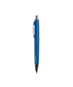 Penna a scatto in plastica ABS, fusto colorato e clip in metallo, refill jumbo