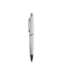 Penna a scatto in plastica ABS, fusto colorato e clip in metallo, refill jumbo
