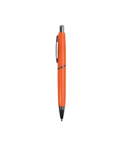 Penna a scatto in plastica ABS, fusto colorato e clip in metallo, refill jumbo