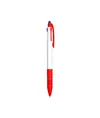 Penna a scatto in plastica con 3 refill dei colori blu, nero e rosso