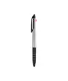 Penna a scatto in plastica con 3 refill dei colori blu, nero e rosso