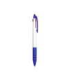 Penna a scatto in plastica con 3 refill dei colori blu, nero e rosso