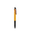 Penna a scatto in plastica con 3 refill dei colori blu, nero e rosso