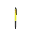 Penna a scatto in plastica con 3 refill dei colori blu, nero e rosso