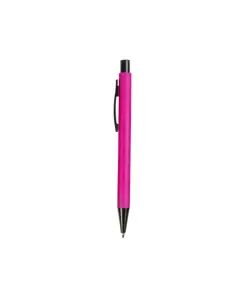 Penna a scatto in plastica con clip in metallo