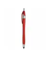 Penna a scatto in plastica con gommino per touch screen