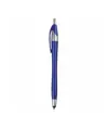 Penna a scatto in plastica con gommino per touch screen
