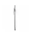 Penna a scatto in plastica con gommino per touch screen