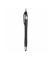 Penna a scatto in plastica con gommino per touch screen
