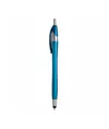 Penna a scatto in plastica con gommino per touch screen