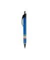 Penna a scatto in plastica con impugnatura tricolore (Italia, Francia, Spagna)