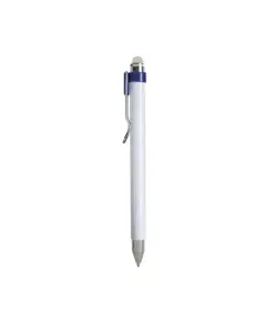 Penna a scatto plastica con inchiostro cancellabile e clip in metallo
