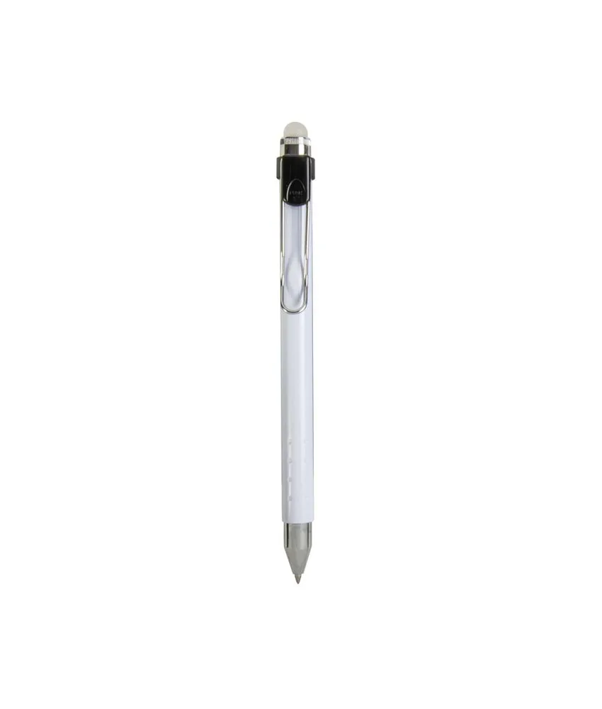 100 pezzi Penna a scatto plastica con inchiostro cancellabile e clip in metallo