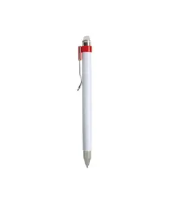 Penna a scatto plastica con inchiostro cancellabile e clip in metallo