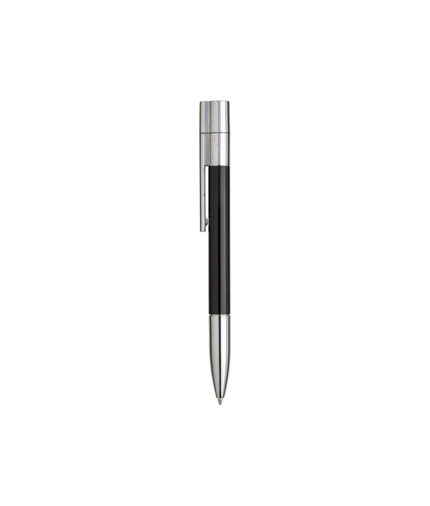 25 pezzi Penna a sfera in metallo con inchiostro nero, con usb 4GB