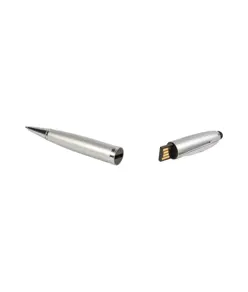 Penna a sfera in plastica inchiostro nero con chiavetta USB 4 Gb e touch screen