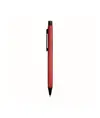 Penna in alluminio con clip nera in metallo