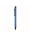 Penna in alluminio con clip nera in metallo