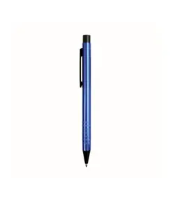 Penna in alluminio con clip nera in metallo